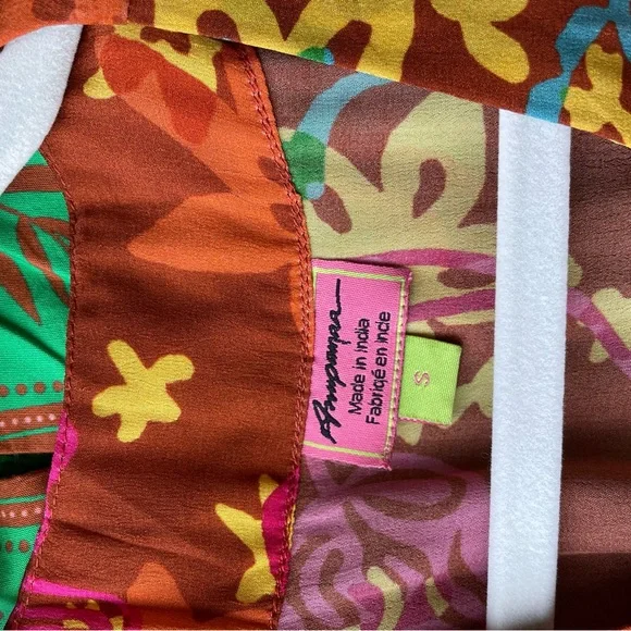 Anthropologie Printed Wrap Rayon Print Dress - NWT - Size S - Picture 3 of 4